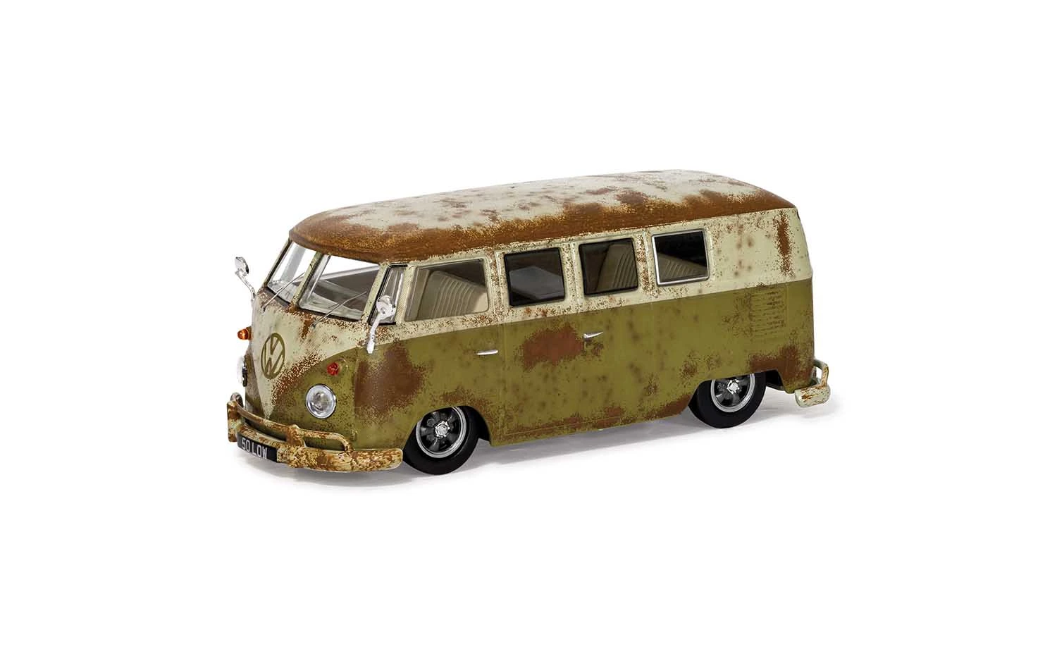 Corgi Vanguards VA14501 Volkswagen Campervan Type 2 1500, Rat Look Mango Green And Seagull Grey - Image 2