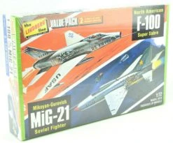 Lindberg 432/12 F-100 Supersabre & MiG 21 Twin Pack – 1:72