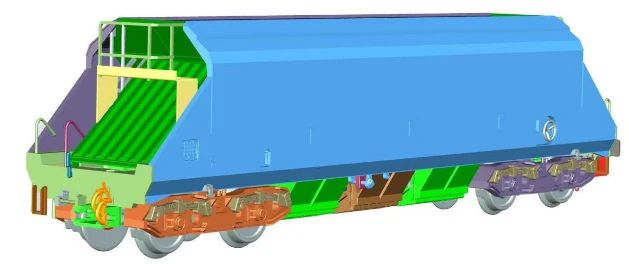 DAPOL 2F-050-003 O&K JHA (END HOPPER) FOSTER YEOMAN LATE 19306 N GAUGE 5 DAPOL 2F-050-003 O&K JHA (END HOPPER) FOSTER YEOMAN LATE 19306 N GAUGE - Image 3