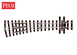 PECO SL-E496 Turnout (Mainline Sleepers), Medium Radius, Left Hand