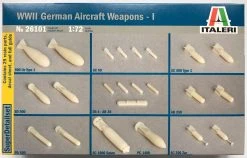 Italeri 26101 WWII German Aircraft Weapons Set No.I 1/72 Scale