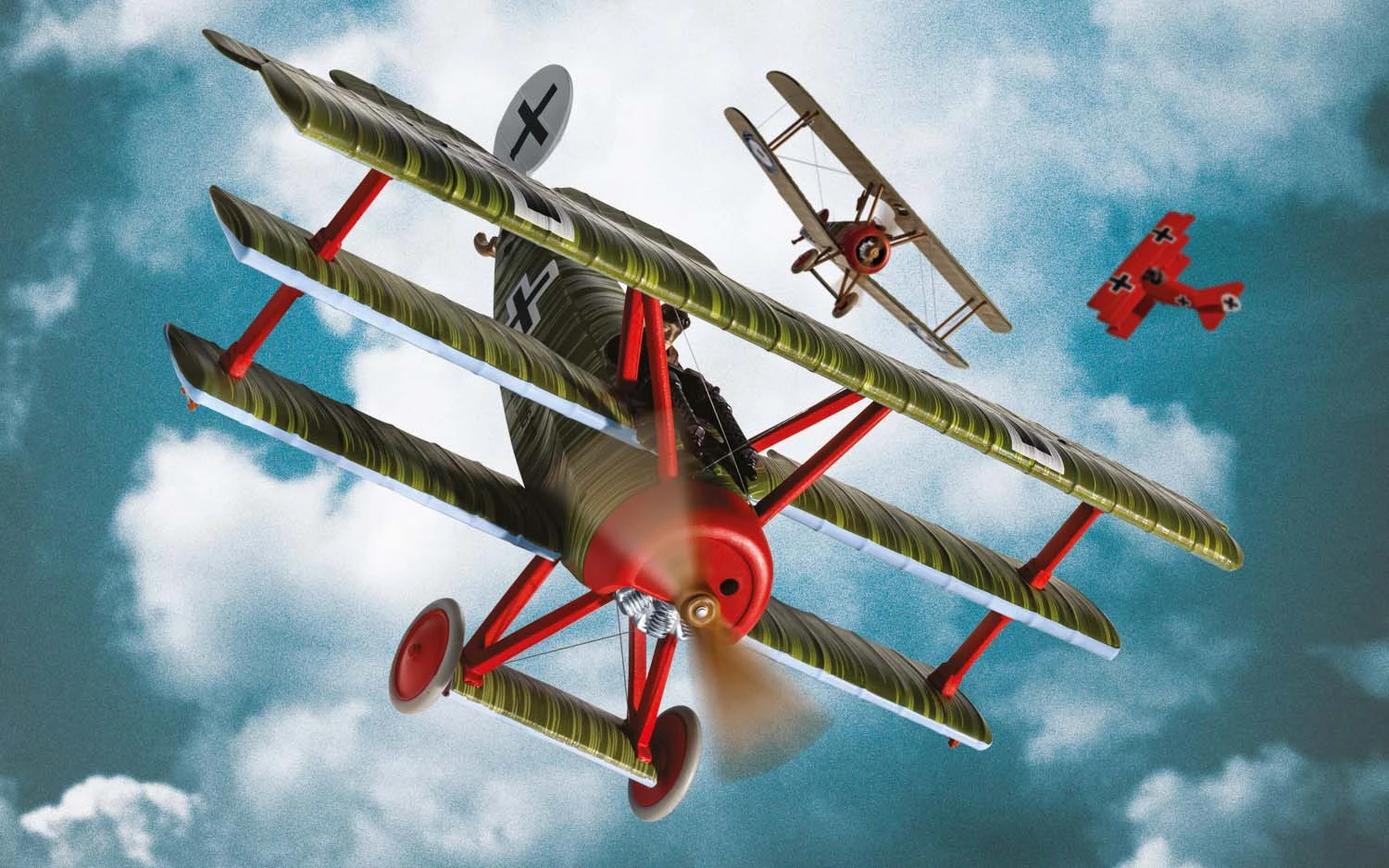 Corgi AA38311 – 1/48 FOKKER DR1 TRIPLANE WERNER STEINHAUSER 4 Corgi AA38311 – 1/48 FOKKER DR1 TRIPLANE WERNER STEINHAUSER - Image 2