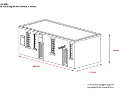 GRAHAM FARISH 42-0054 N SCALE DEPOT MESS ROOM AND TOILET