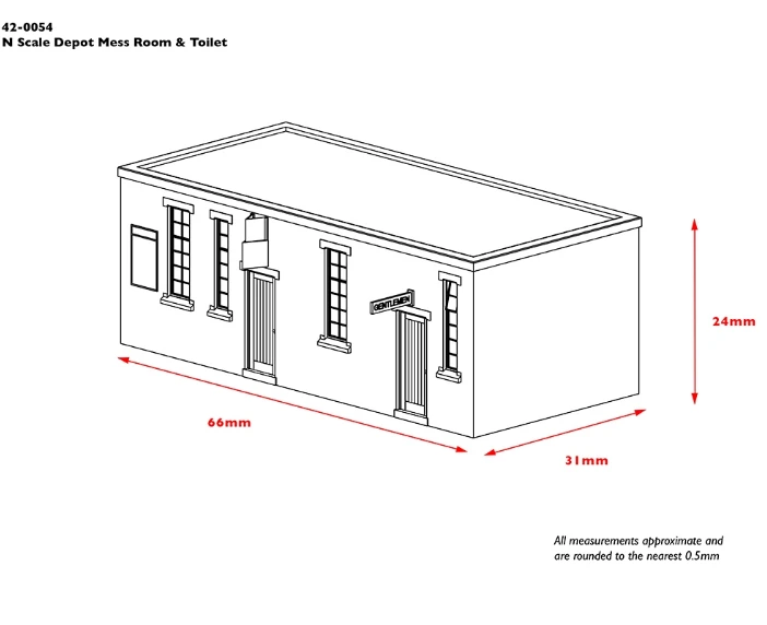 GRAHAM FARISH 42-0054 N SCALE DEPOT MESS ROOM AND TOILET 3 GRAHAM FARISH 42-0054 N SCALE DEPOT MESS ROOM AND TOILET