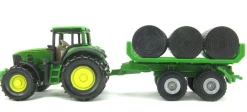 SIKU 1632 John Deere With Trailer & Bales