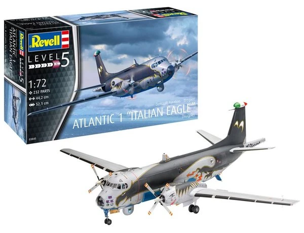 Revell 03845 1:72 Breguet Atlantic 1 “Italian Eagle” 6 Revell 03845 1:72 Breguet Atlantic 1 “Italian Eagle” - Image 4