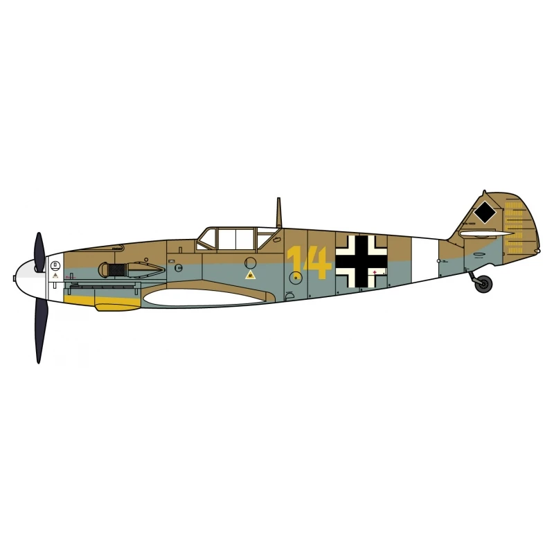 HASEGAWA 07491 1:48 MESSERSCHMITT BF109F-4 TROP STAR OF AFRICA W/FIGURE 3 HASEGAWA 07491 1:48 MESSERSCHMITT BF109F-4 TROP STAR OF AFRICA W/FIGURE