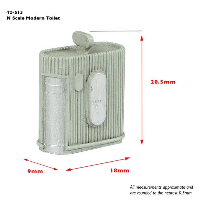 GRAHAM FARISH 42-513 Modern Toilet (x2) 5 GRAHAM FARISH 42-513 Modern Toilet (x2) - Image 3