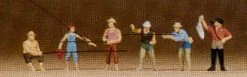PREISER 79077 FISHERMEN (6) FIGURE SET N GAUGE