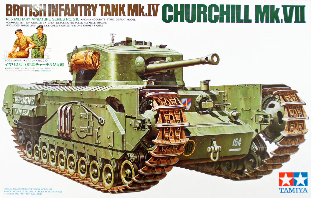 Tamiya 35210 British Churchill Infantry Tank Mk.VII Kit 1:35 Scale 3 Tamiya 35210 British Churchill Infantry Tank Mk.VII Kit 1:35 Scale