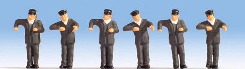 NOCH 36281 STEAM LOCOMOTIVE DRIVERS (6) FIGURE SET N GAUGE 3 NOCH 36281 STEAM LOCOMOTIVE DRIVERS (6) FIGURE SET N GAUGE