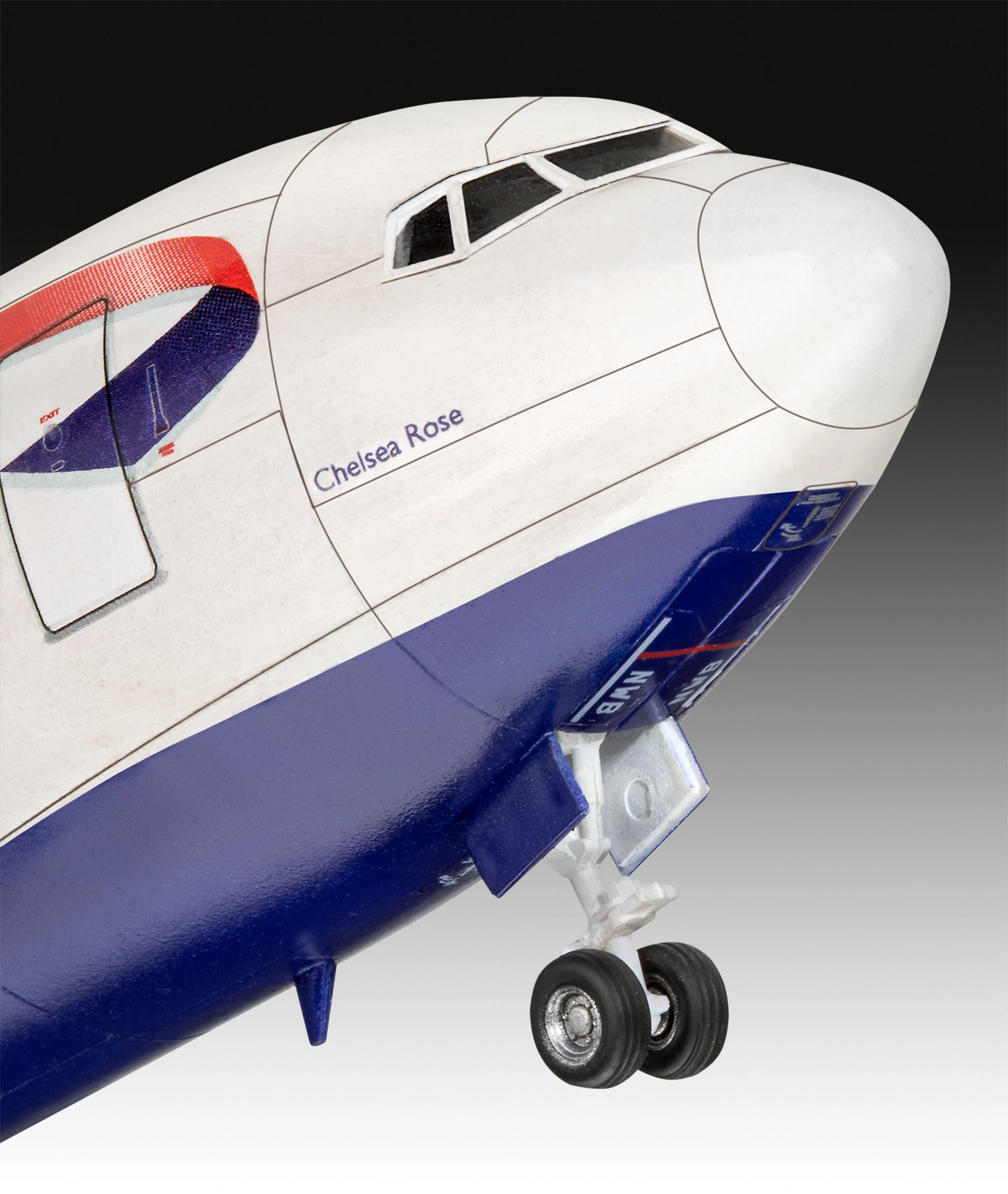 REVELL 03862 Boeing 767-300ER British Airways Chelsea Rose Scale: 1:144 8 REVELL 03862 Boeing 767-300ER British Airways Chelsea Rose Scale: 1:144 - Image 6