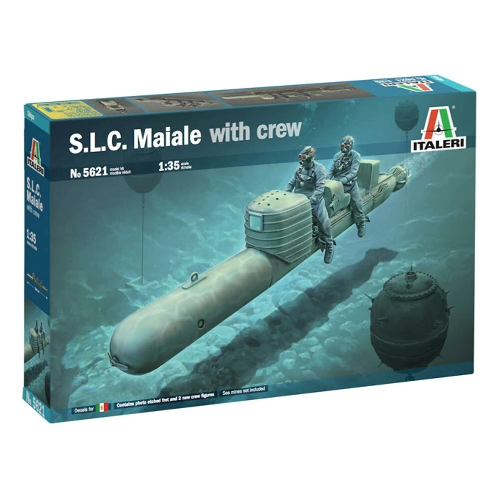 Italeri 5621 S.L.C. Maiale With Crew WWII Torpedo/Sub 1:35 Plastic Model Kit 3 Italeri 5621 S.L.C. Maiale With Crew WWII Torpedo/Sub 1:35 Plastic Model Kit