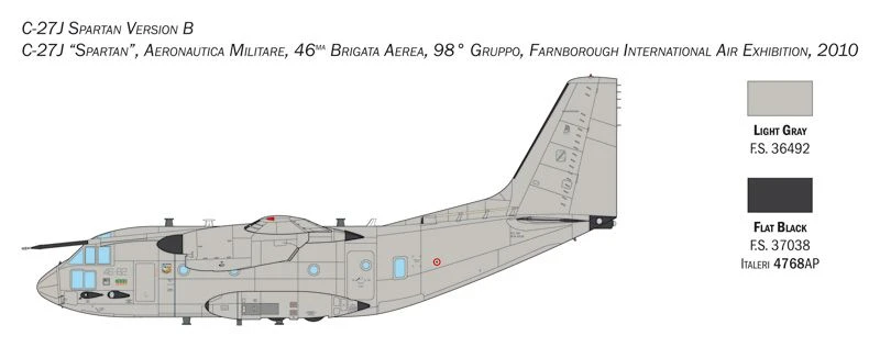 Italeri 1450 C-27J Spartan G.222 1:72 Scale 5 Italeri 1450 C-27J Spartan G.222 1:72 Scale - Image 3