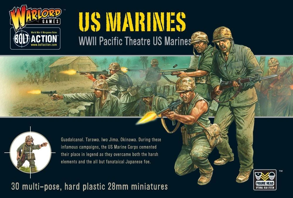 Warlord Games Bolt Action WGB-AI-06 US MARINES WW2 Pacific Theatre 1/56 4 Warlord Games Bolt Action WGB-AI-06 US MARINES WW2 Pacific Theatre 1/56 - Image 2
