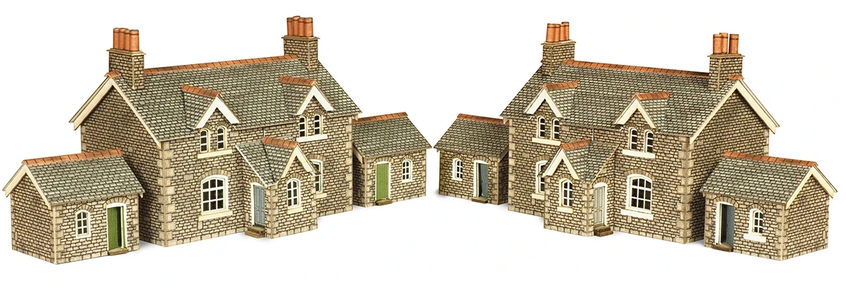 PN155 Metcalfe N Gauge Workers Cottages Kit 3 PN155 Metcalfe N Gauge Workers Cottages Kit