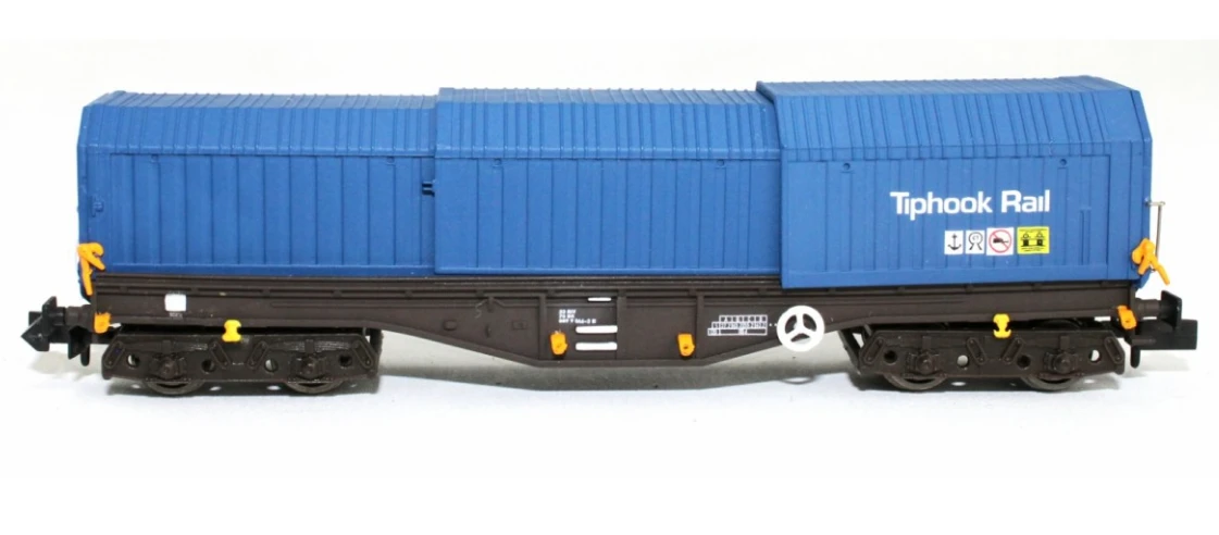 DAPOL 2F-039-009 N GAUGE TELESCOPIC HOOD WAGON TIPHOOK BLUE 3 DAPOL 2F-039-009 N GAUGE TELESCOPIC HOOD WAGON TIPHOOK BLUE