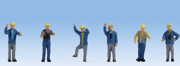 NOCH 36279 RAILWAY SHUNTERS (6) FIGURE SET N GAUGE 3 NOCH 36279 RAILWAY SHUNTERS (6) FIGURE SET N GAUGE
