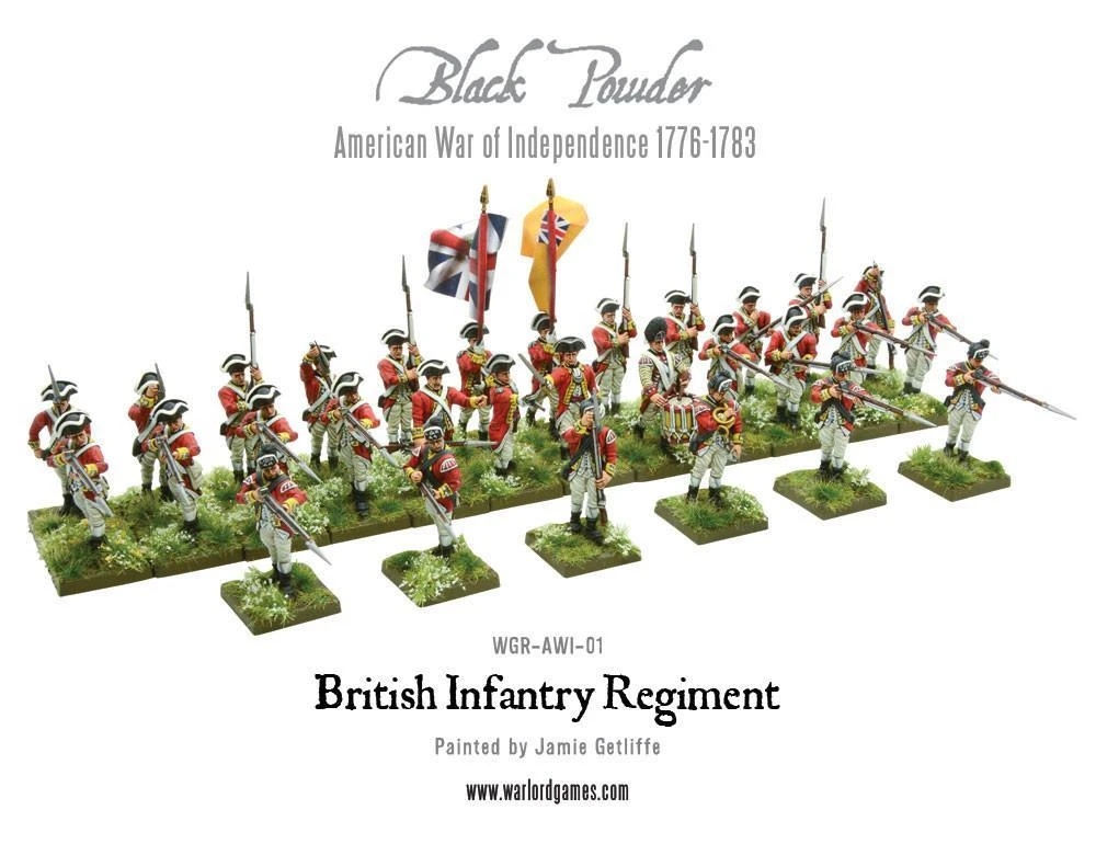 WGR-AWI-01 -Warlord Games Black Powder AWI British Infantry Regiment - Image 2