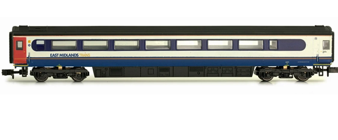 DAPOL 2P-005-760 N GAUGE MK3 COACH EAST MIDLANDS TGS 44073 3 DAPOL 2P-005-760 N GAUGE MK3 COACH EAST MIDLANDS TGS 44073