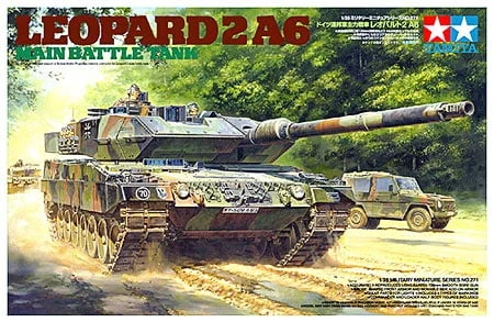 Tamiya 35271 1/35 Leopard 2 A6 Main Battle Tank – Plastic Model Kit 3 Tamiya 35271 1/35 Leopard 2 A6 Main Battle Tank – Plastic Model Kit