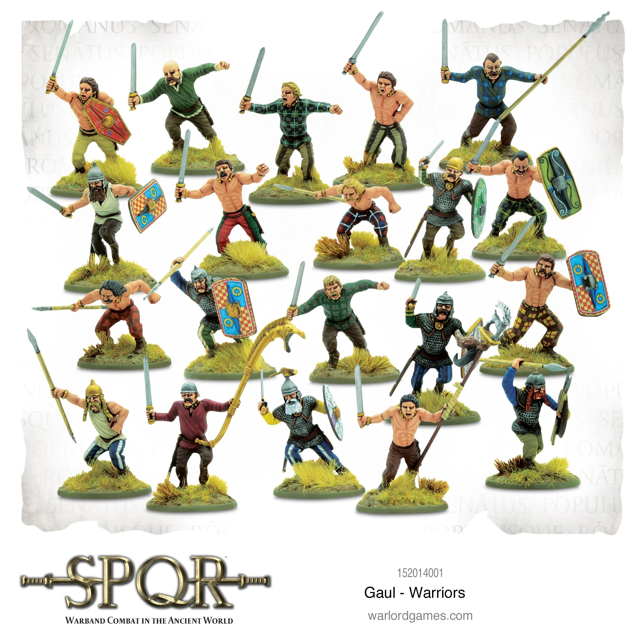 WARLOR GAMES SPQR: 152014001 Gaul – Warriors 3 WARLOR GAMES SPQR: 152014001 Gaul – Warriors