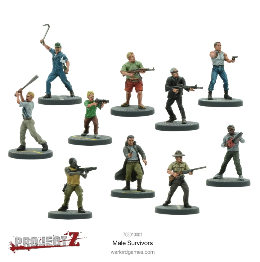 Warlord Games Project Z: Male Survivors