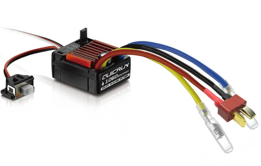 HOBBYWING HW30120203 QUICRUN 1060 BRUSHED SBEC WP ESC (60A) T-PLUG 4 HOBBYWING HW30120203 QUICRUN 1060 BRUSHED SBEC WP ESC (60A) T-PLUG - Image 2