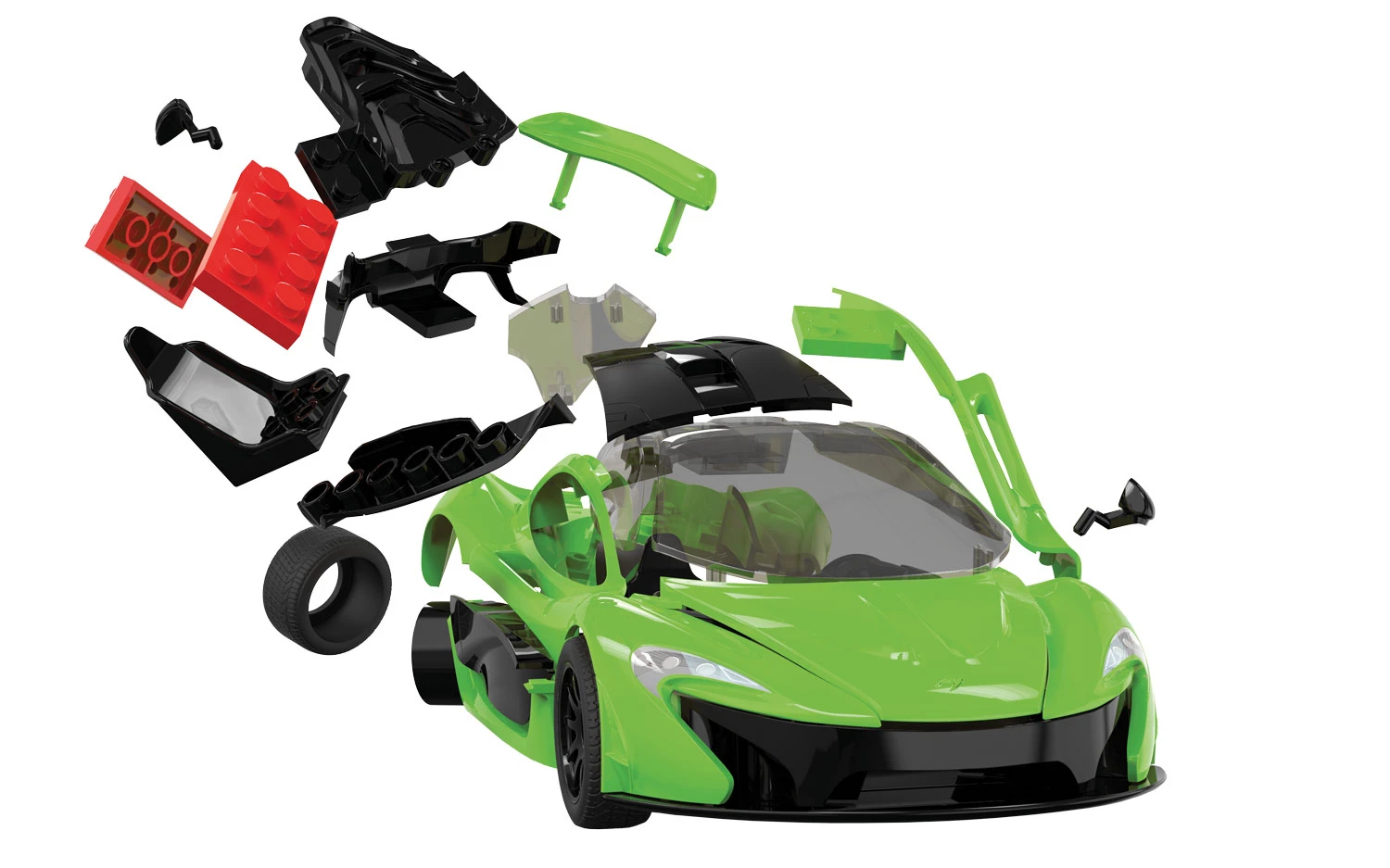 J6021 Airfix QUICKBUILD McLaren P1 Green 3 J6021 Airfix QUICKBUILD McLaren P1 Green