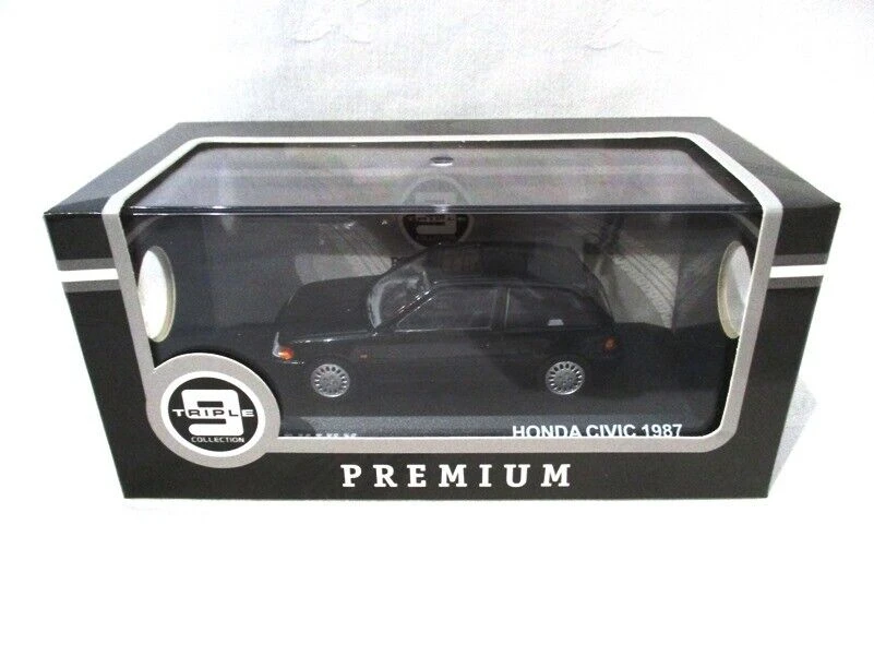 Premium T9P-10004 Honda Civic 1987, Black, 1:43 Scale 5 Premium T9P-10004 Honda Civic 1987, Black, 1:43 Scale - Image 3