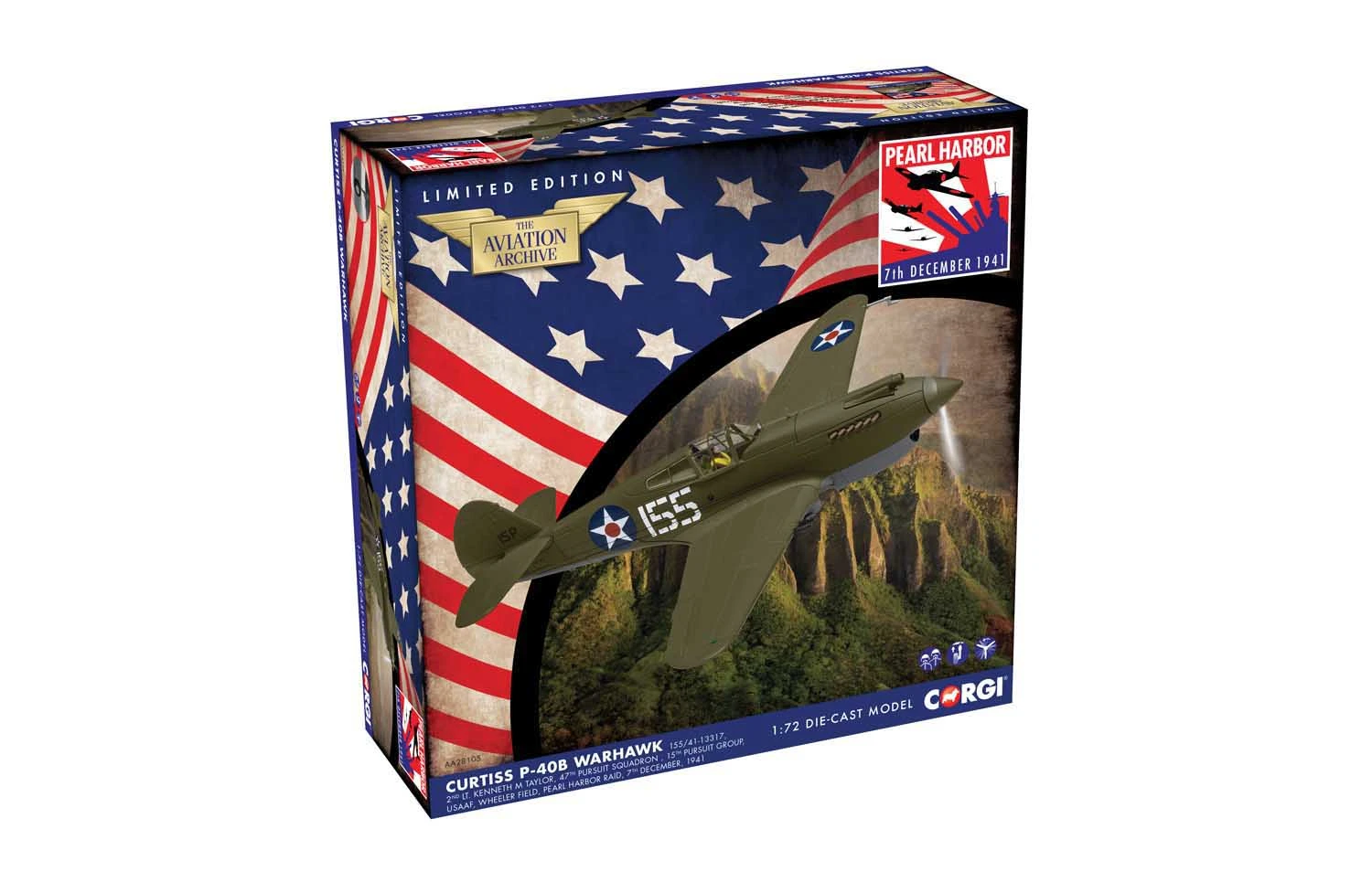 Corgi AA28105 Curtiss P-40B Warhawk, 155/41-13317 3 Corgi AA28105 Curtiss P-40B Warhawk, 155/41-13317