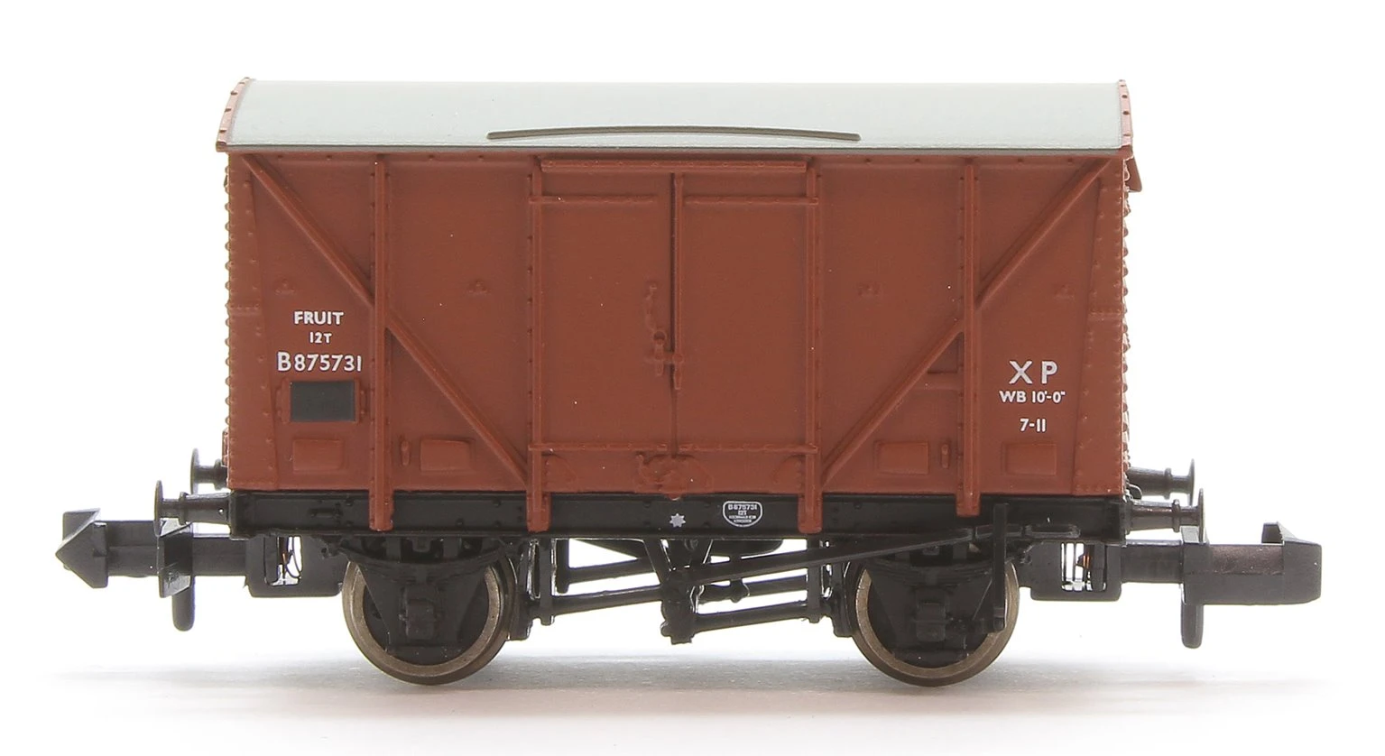 Graham Farish 377-625B BR 12T Ventilated Fruit Van BR Bauxite (Early) 3 Graham Farish 377-625B BR 12T Ventilated Fruit Van BR Bauxite (Early)