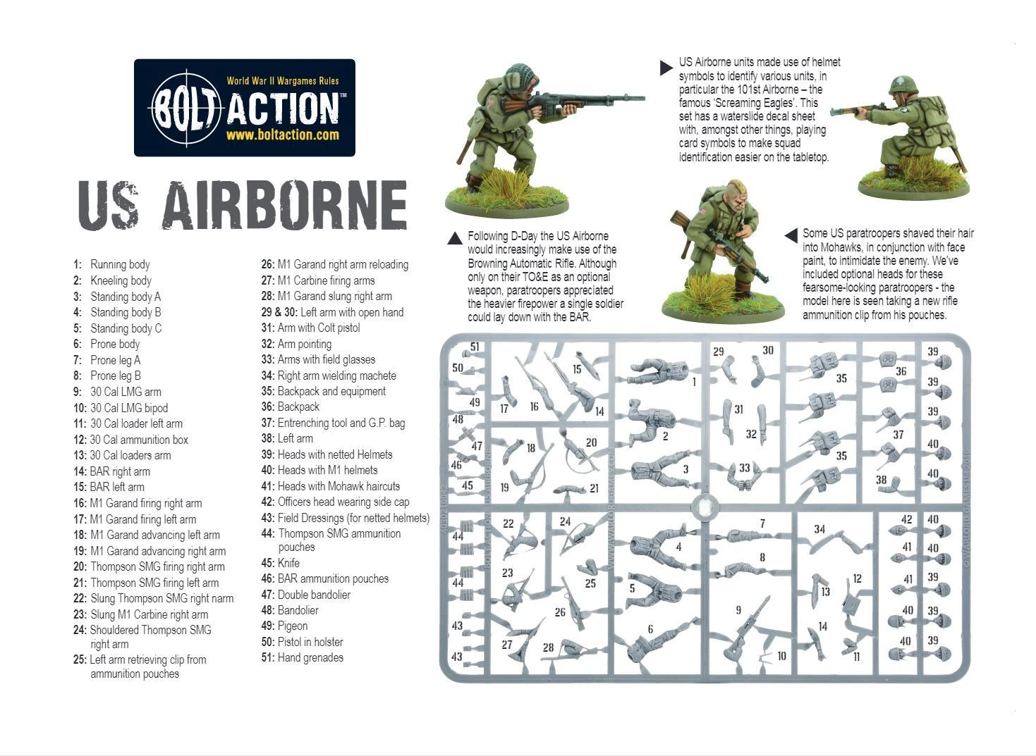 Warlord Games Bolt Action US Airborne 1:56 Scale Kit 4 Warlord Games Bolt Action US Airborne 1:56 Scale Kit - Image 2
