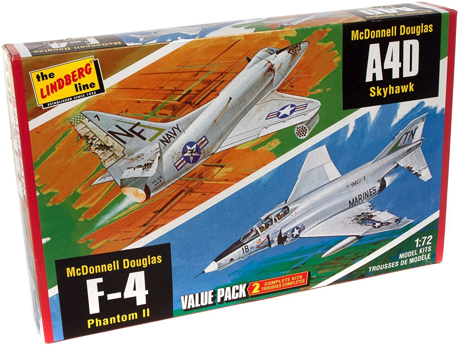 Lindberg 433/12 F-4G Phantom And A4D Skyhawk – 1:72 3 Lindberg 433/12 F-4G Phantom And A4D Skyhawk – 1:72