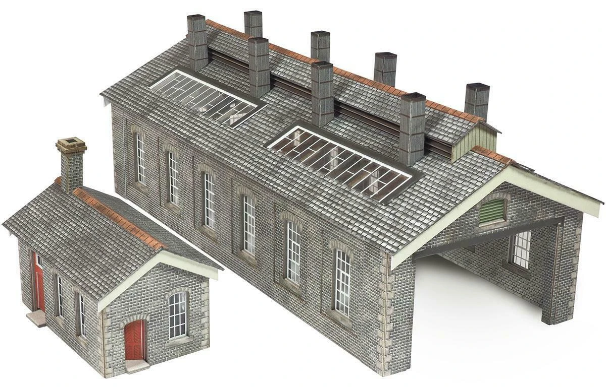 PN937 Metcalfe N Gauge Settle / Carlisle Double Track Engine Shed (Stone) Kit 4 PN937 Metcalfe N Gauge Settle / Carlisle Double Track Engine Shed (Stone) Kit - Image 2