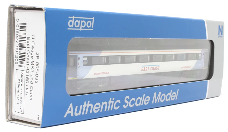 Dapol 2p-005-833 Mk3 ‘East Coast’ Livery 1st Class HST Coach ‘42150’ - Image 4