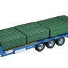 BRITAINS 43218 1/32 Kane Bale Trailer Set