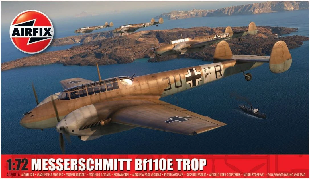 Airfix A03081A Messerschmitt Bf110E/E-2 TROP 3 Airfix A03081A Messerschmitt Bf110E/E-2 TROP
