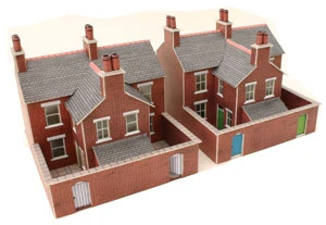 PN103 Metcalfe N Gauge Red Brick Terraced Houses Kit 3 PN103 Metcalfe N Gauge Red Brick Terraced Houses Kit
