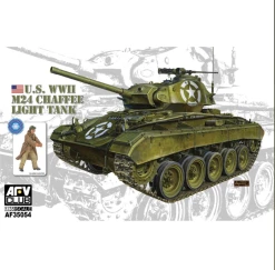 ARF CLUB AFV CLUB AF35054 M24 Chaffee Light Tank US Army & Bonus Figure1/35 SCALE