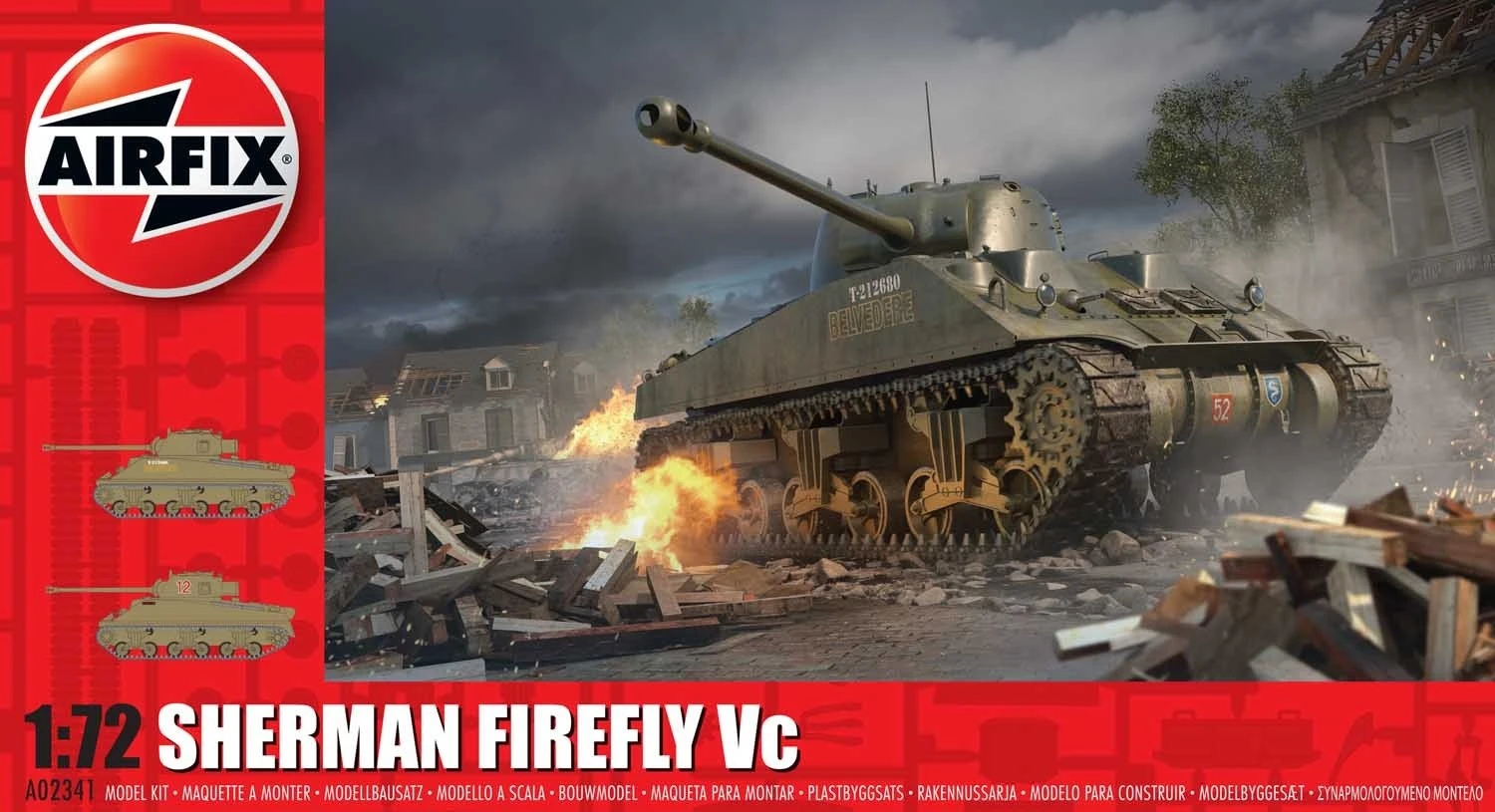 A02341 Airfix Sherman Firefly Vc Kit 1:72 Scale - Image 2