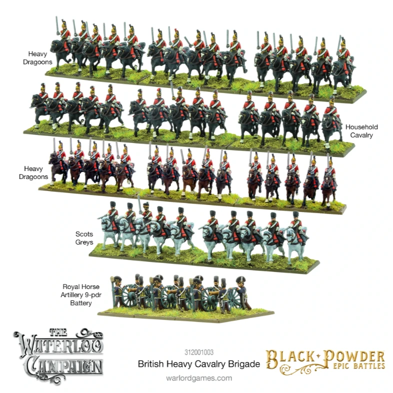 Warlord Games Black Powder Epic Battles: Waterloo – British Heavy Cavalry Brigade 3 Warlord Games Black Powder Epic Battles: Waterloo – British Heavy Cavalry Brigade