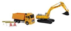 Siku Kids Globe 510259 – 2-Play Dump Truck 17cm With Excavator