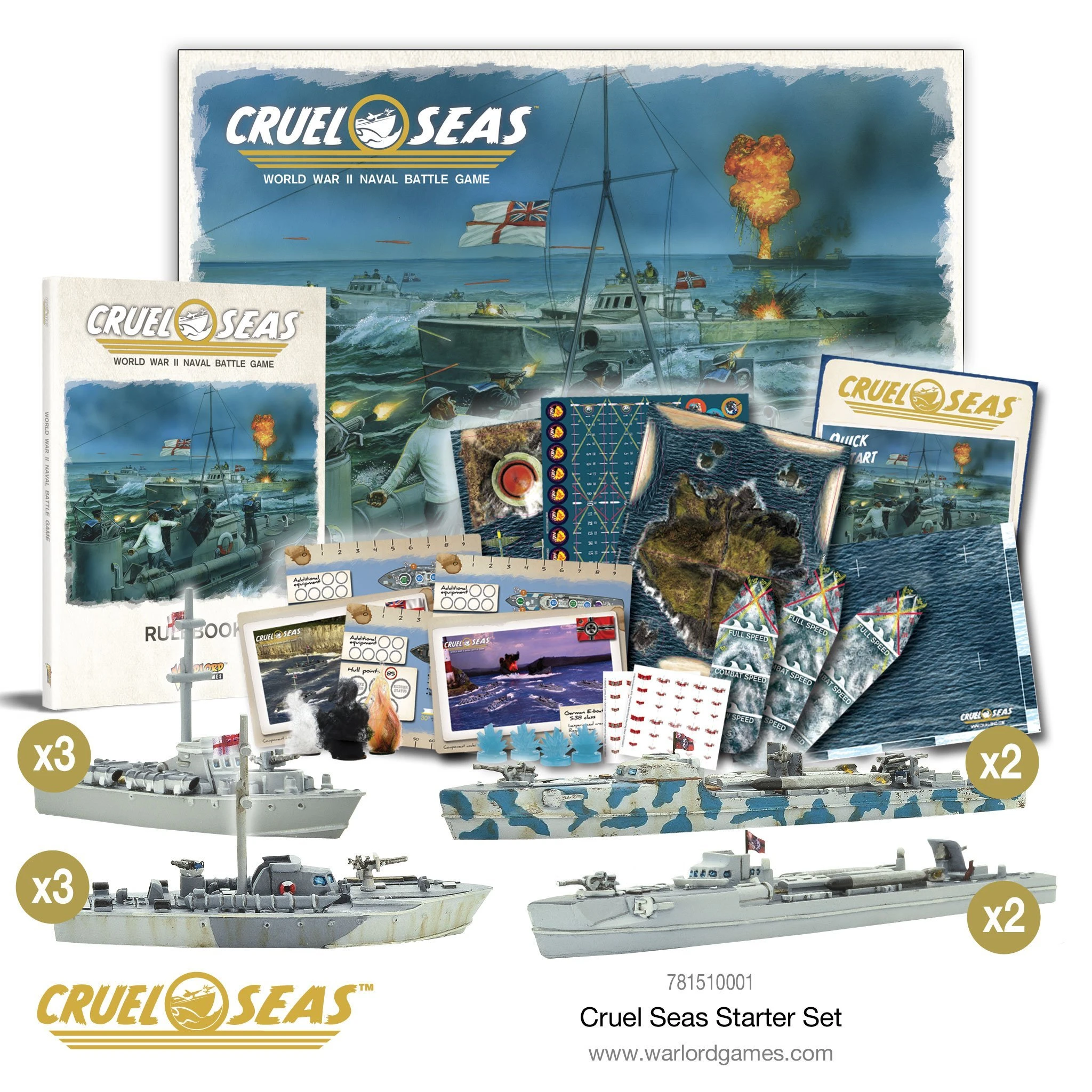 Warlord Games CRUEL SEAS 781510001 – Starter Set 3 Warlord Games CRUEL SEAS 781510001 – Starter Set