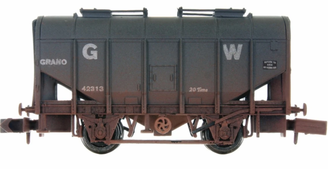 DAPOL 2F-036-034 BULK GRAIN HOPPER GWR 42313 WEATHERED