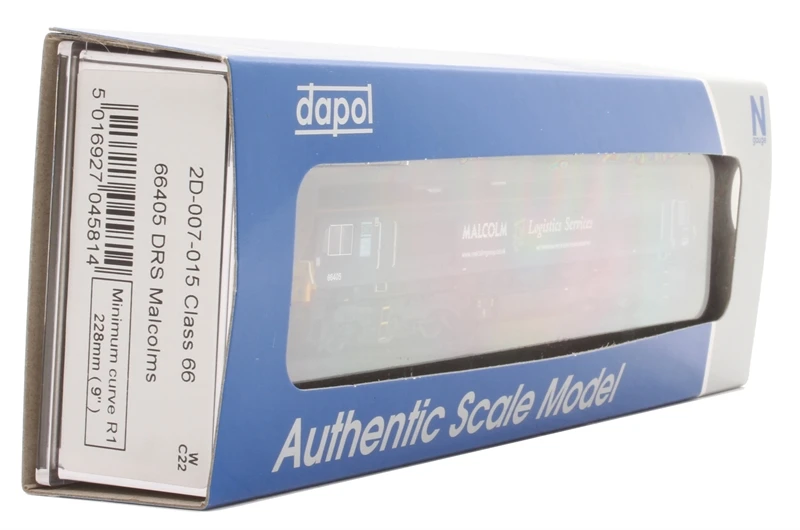 Dapol 2D-007-015 N Gauge, Class 66 405,DRS Malcoms 3 Dapol 2D-007-015 N Gauge, Class 66 405,DRS Malcoms