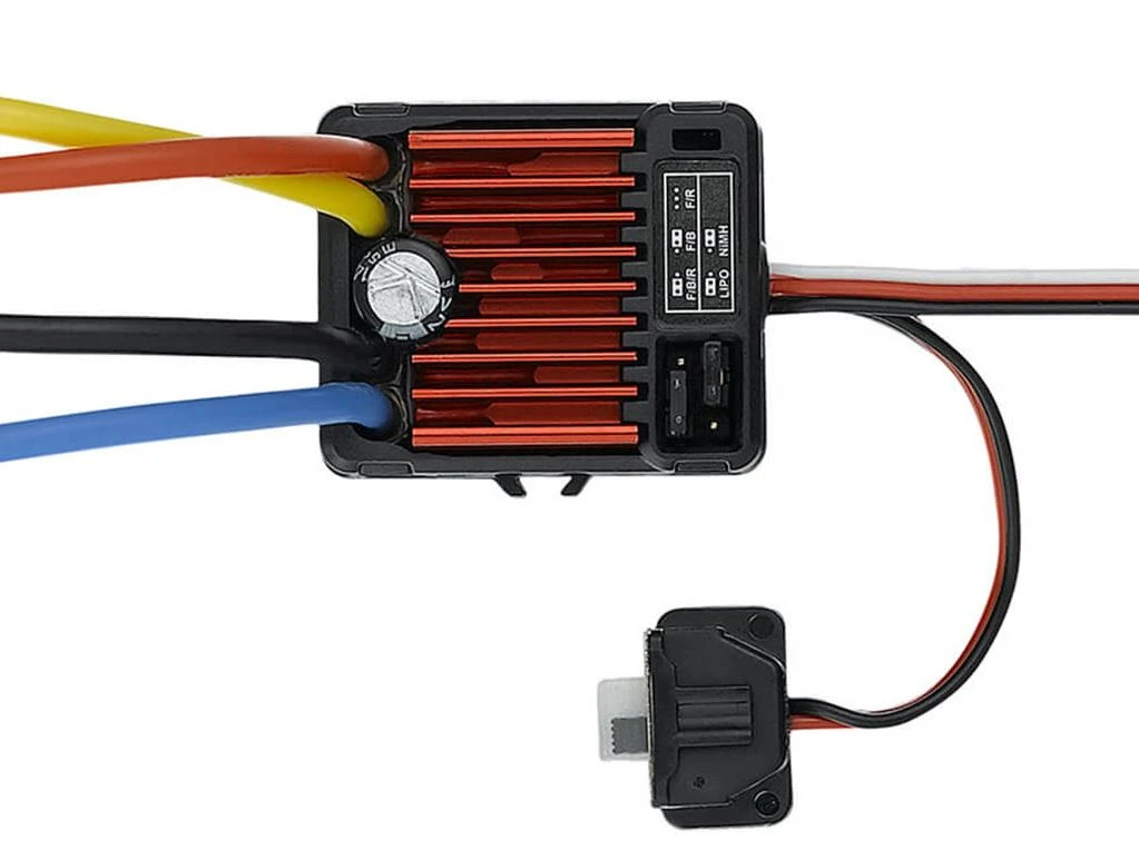 HOBBYWING HW30120203 QUICRUN 1060 BRUSHED SBEC WP ESC (60A) T-PLUG 3 HOBBYWING HW30120203 QUICRUN 1060 BRUSHED SBEC WP ESC (60A) T-PLUG