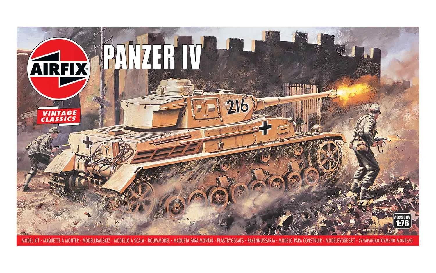 A02308V Airfix Vintage Classics Panzer IV Tank Kit 1:76 Scale 3 A02308V Airfix Vintage Classics Panzer IV Tank Kit 1:76 Scale
