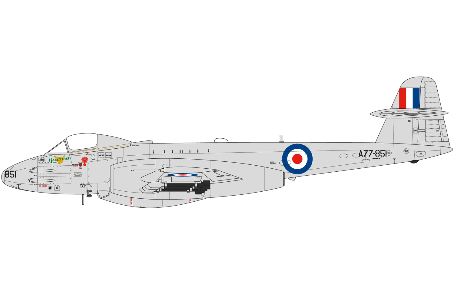 A09184 Airfix Gloster Meteor F8 Korea 1:48 Scale 5 A09184 Airfix Gloster Meteor F8 Korea 1:48 Scale - Image 3