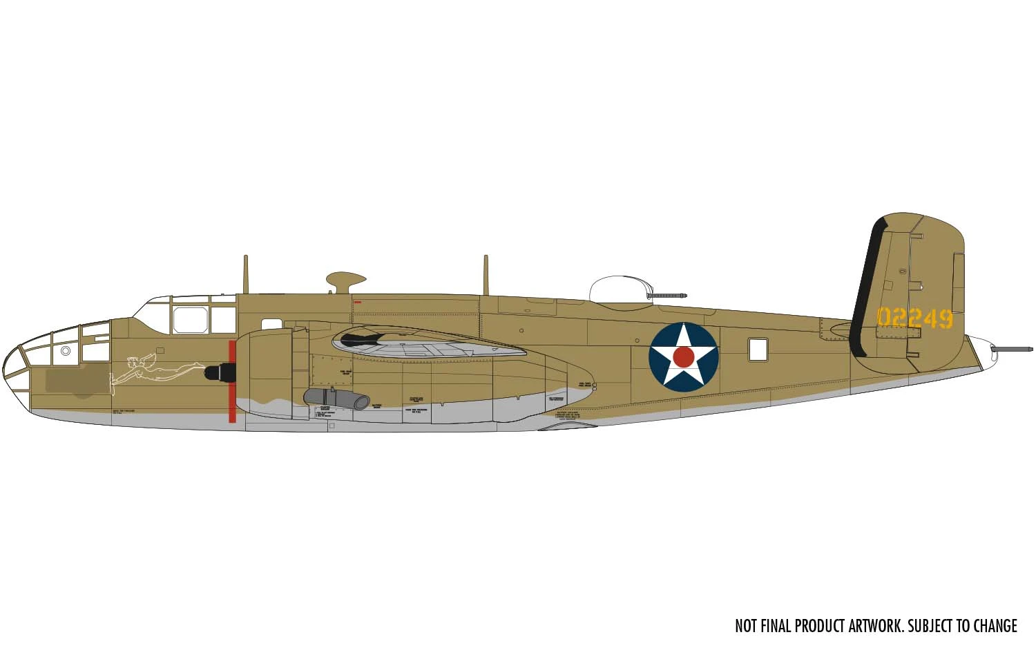 A06020 Airfix North American B-25B Mitchell 1:72 Scale 3 A06020 Airfix North American B-25B Mitchell 1:72 Scale